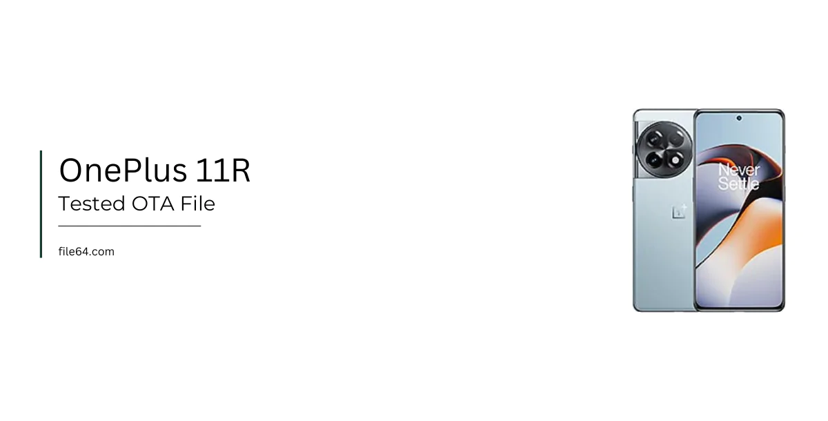 OnePlus 11R OTA FILE CPH2487_14.0.0.806(EX01) Android 15 Frp Unlock file