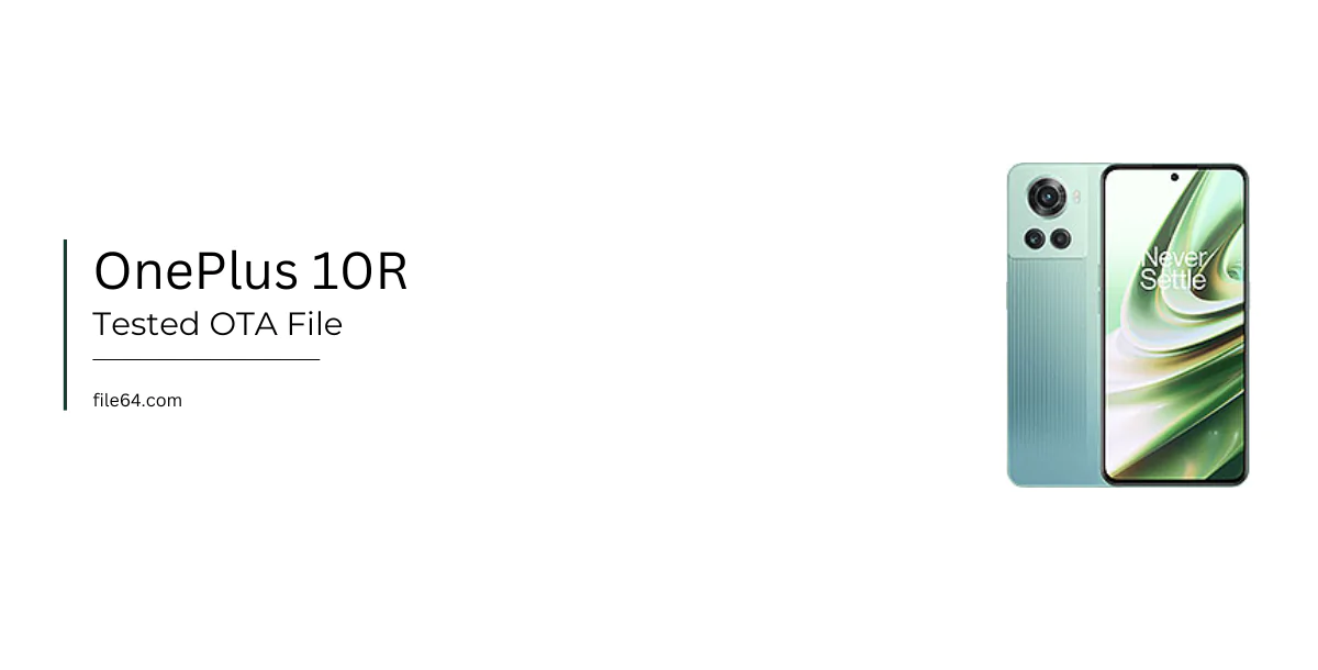 OnePlus 10R CPH2423 OTA File CPH2423_14.0.0.640(EX01): Android 15 To 14 Downgrade OTA FRP Firmware